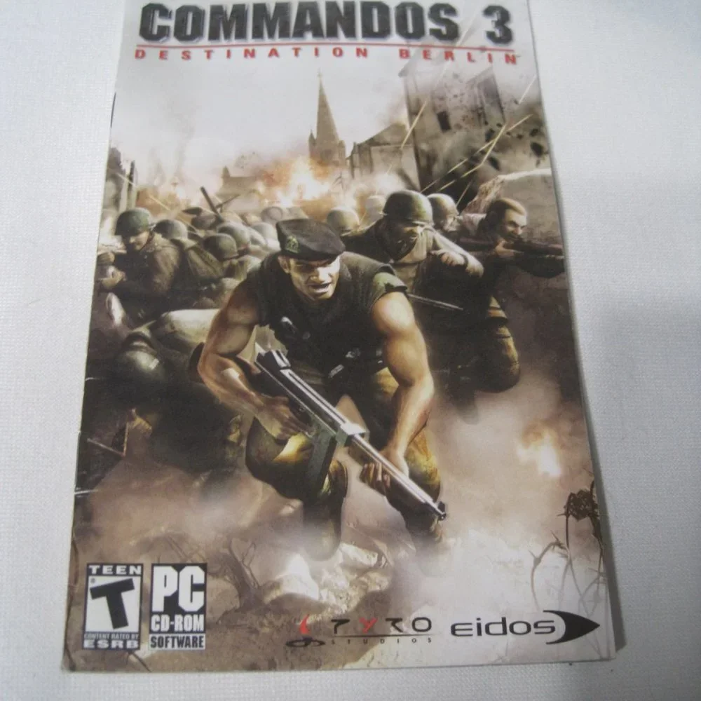 Commandos 3: Destination Berlin (PC, 2003) (Game, Manual & Case) CD-ROM EIDOS